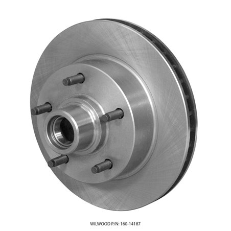 Wilwood Rotor-Vented w/ Hub & Studs 11.72. x 1.19 - 5 on 5.50in Ford F100