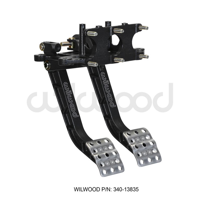 Wilwood Adjustable Dual Pedal - Brake / Clutch - Rev. Swing Mount - 5.1:1