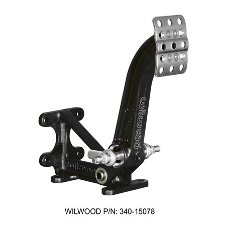 Wilwood Adjustable-Trubar Brake Pedal - Dual MC - Floor Mount - 6:1