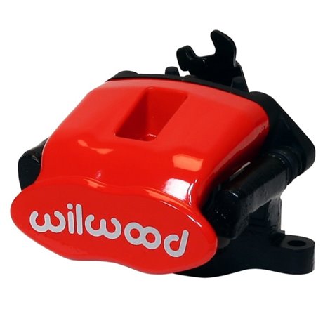 Wilwood Caliper-Combination Parking Brake-Pos 1-L/H-Red 34mm piston .81in Disc