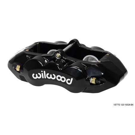 Wilwood Caliper-D8-4 Rear Black 1.38in Pistons 1.25in Disc