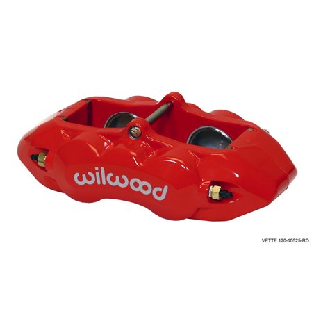 Wilwood Caliper-D8-4 Front Red 1.88in Pistons 1.25 Disc