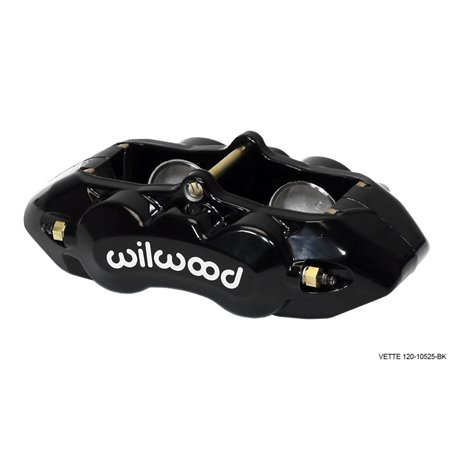 Wilwood Caliper-D8-4 Front Black 1.88in Pistons 1.25 Disc