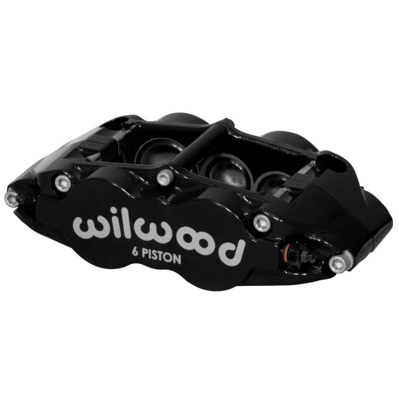 Wilwood Caliper-Narrow Superlite 6R-LH - Black 1.62/1.12/1.12in Pistons 1.10in Disc