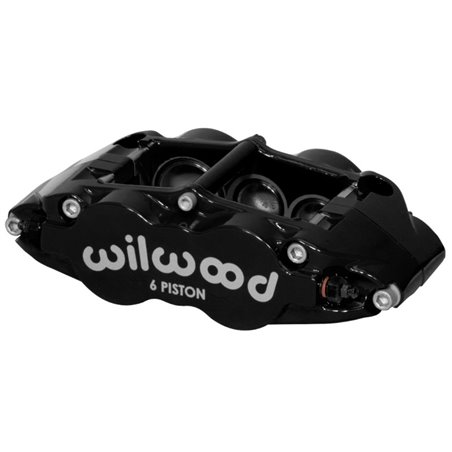 Wilwood Caliper-Narrow Superlite 6R-LH - Black 1.62/1.12/1.12in Pistons 1.10in Disc