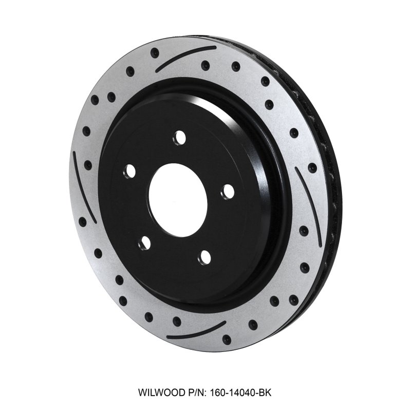 Wilwood Rotor-Rear-SRP-C5/C6 Vette-RH-BLK 12.00 x 1.03 - 5 x 4.75in