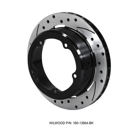 Wilwood Rotor-1.91in Offset-SRP-BLK-Drill-RH 11.00 x .810 - 5 x 5.75in Floater