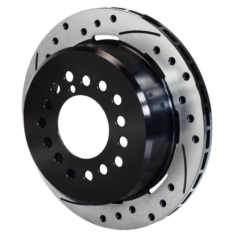 Wilwood Rotor-1.91in Offset-SRP-BLK-Drill-RH 12.19 x .810 - 5 Lug 3.12in Reg-C10