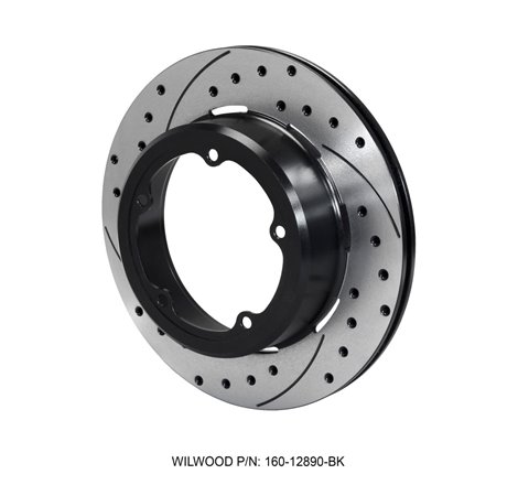 Wilwood Rotor-1.91in Offset-SRP-BLK-Drill-RH 12.19 x .810 - 5 x 5.75in Floater