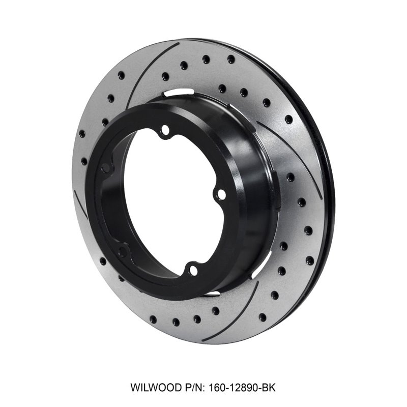 Wilwood Rotor-1.91in Offset-SRP-BLK-Drill-RH 12.19 x .810 - 5 x 5.75in Floater