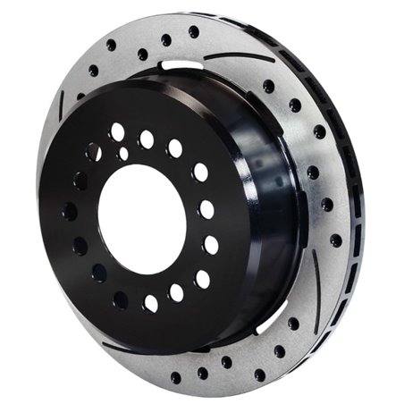 Wilwood Rotor-2.32in Offset-SRP-BLK-Drill-LH 11.00 x .810 - 5 Lug