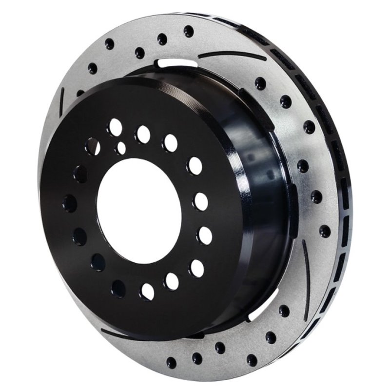 Wilwood Rotor-2.32in Offset-SRP-BLK-Drill-RH 11.00 x .810 - 5 Lug