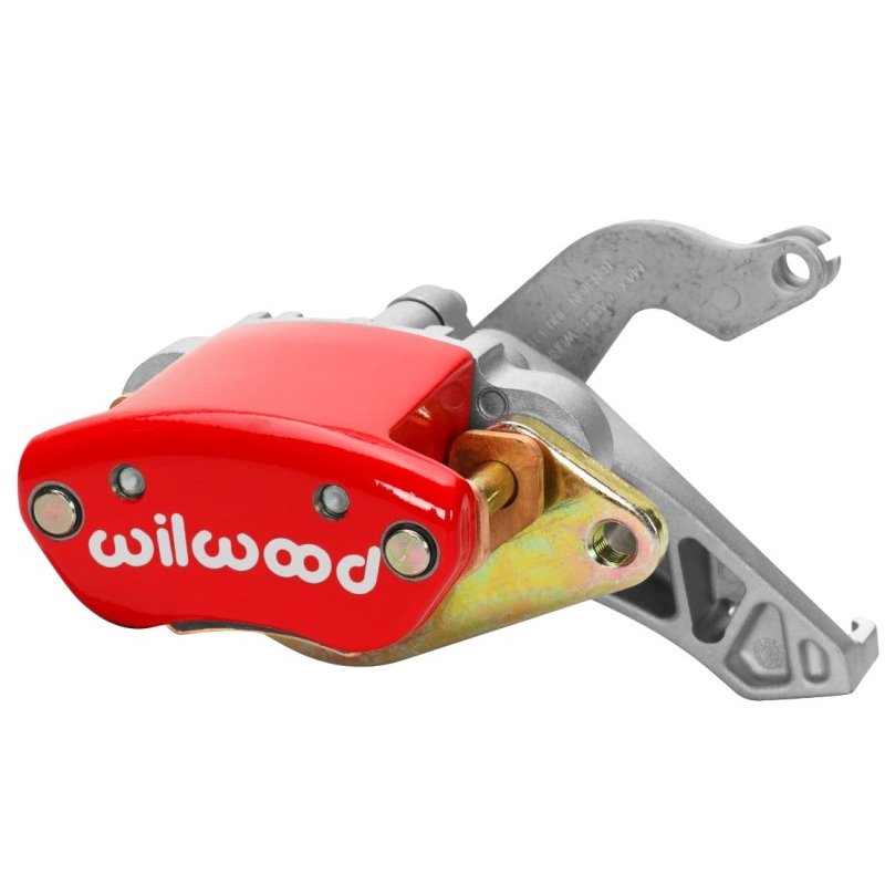 Wilwood Caliper-MC4 Mechanical-R/H - Red w/ Logo 1.19in Piston .81in Disc