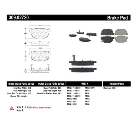 StopTech Performance 89-98 240SX Rear Brake Pads