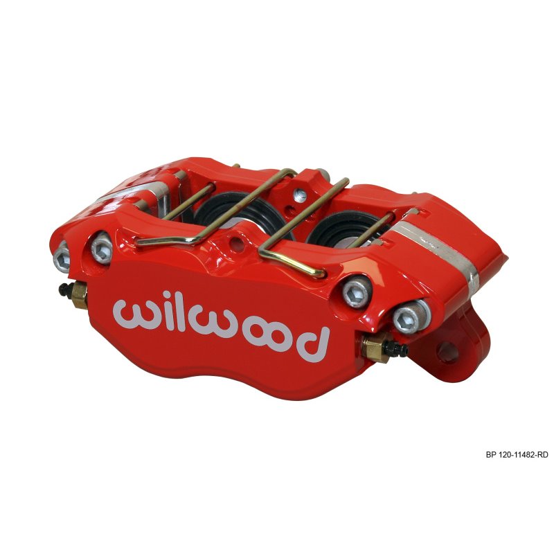 Wilwood Caliper-Dynapro Dust-Boot 5.25in Mount - Red 1.75in Pistons .81in Disc