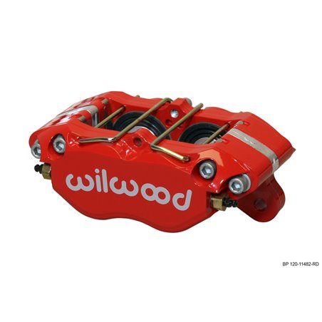 Wilwood Caliper-Dynapro Dust-Boot 5.25in Mount - Red 1.75in Pistons .81in Disc