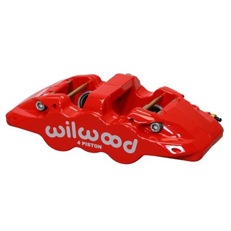 Wilwood Caliper-Aero4 - Red 1.12/1.12in Pistons 0.81in Disc