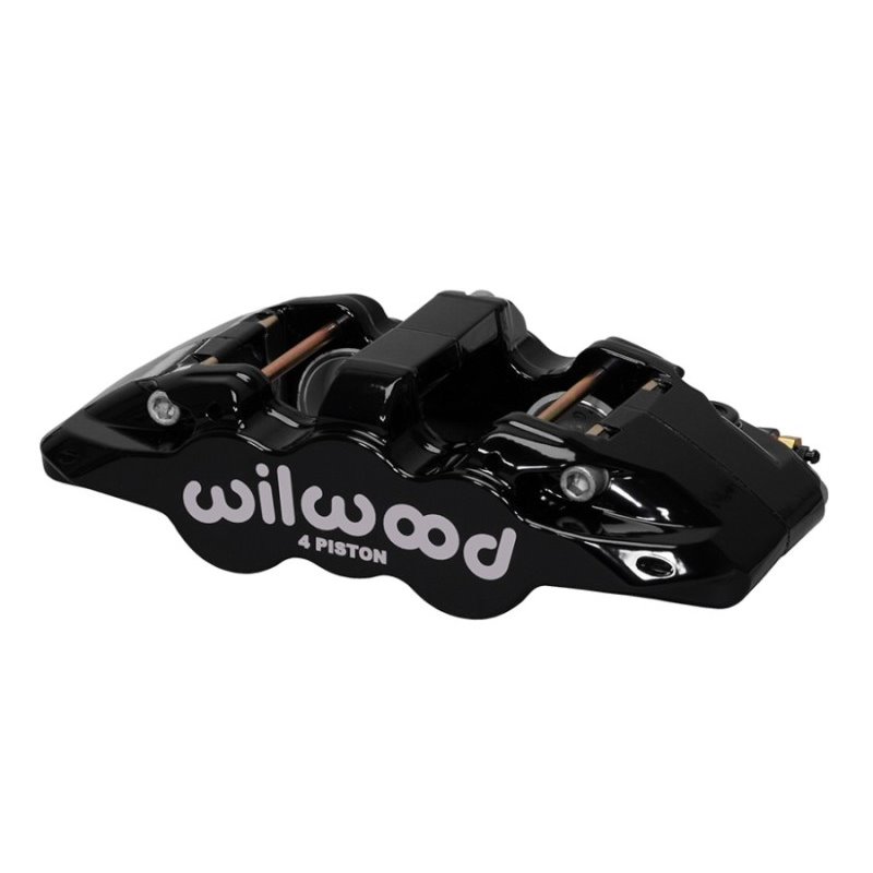 Wilwood Caliper-Aero4 - Black 1.12/1.12in Pistons 0.81in Disc