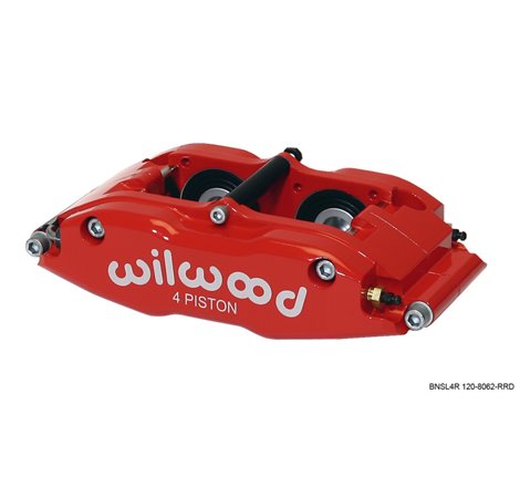 Wilwood Caliper-BNSL4R-Red 1.25in Pistons 1.10in Disc