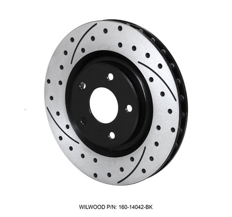 Wilwood Rotor-Front-SRP-C5/C6 Vette R/H-BLK 12.80 x 1.25 - 5 x 4.75