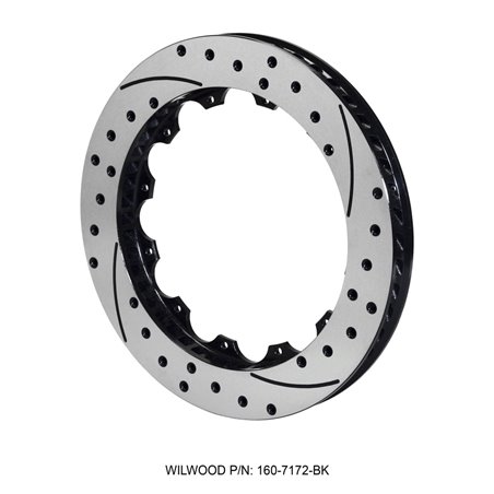 Wilwood Rotor-SRP48 SPC-37-RH-BLK-Drill 12.88 x 1.25 - 12 on 8.75in