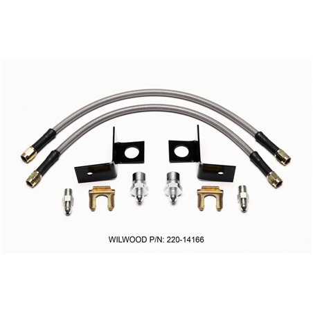 Wilwood Flexline Kit 14 inch -3 M10-1.00 IF 1/8 NPT Straight