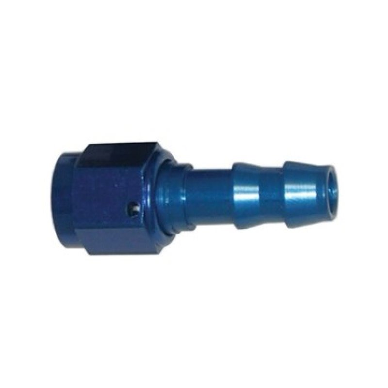 Wilwood Fitting Straight -6 Swivel to 3/8 Hose Barb Aluminum