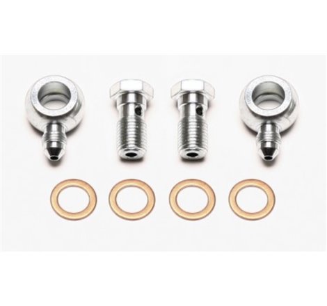 Wilwood Banjo Fitting Kit -3 male to 7/16 Banjo Bolts & Crush Washers (2 qty)