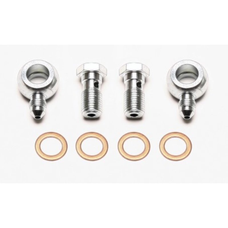 Wilwood Banjo Fitting Kit -3 male to 7/16 Banjo Bolts & Crush Washers (2 qty)