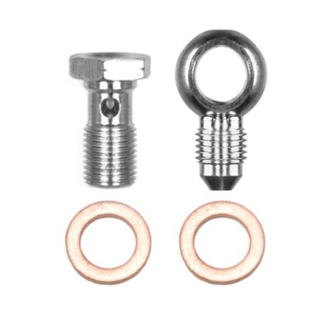 Wilwood Banjo Fitting Kit -3 male to 10mm-1.00 Banjo Bolt & Crush Washers (1 qty)