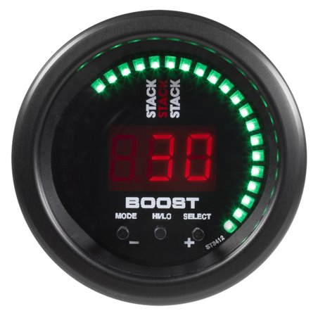 Autometer Stack 52mm -1 to +2 Bar (-30INHG to +30 PSI) Boost Controller - Black