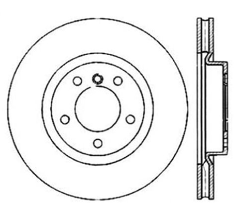 StopTech 95-99 BMW M3 E36 / 98-02 Z3 M Series Front Left Cryo Sport Slotted Rotor