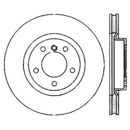 StopTech 95-99 BMW M3 E36 / 98-02 Z3 M Series Front Left Cryo Sport Slotted Rotor