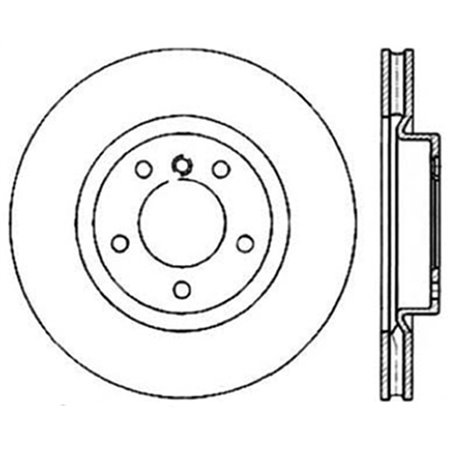 StopTech 95-99 BMW M3 E36 / 98-02 Z3 M Series Front Right Cryo Sport Slotted Rotor