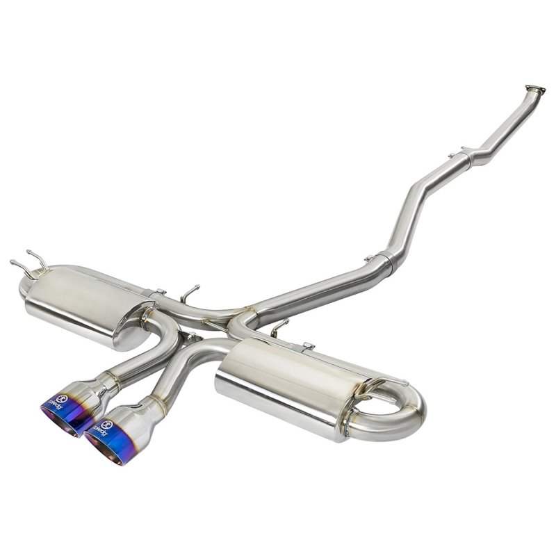 aFe Takeda 3in 304 SS Cat-Back Exhaust System w/ Blue Tips 2017 Honda Civic Si I4 1.5L (t)