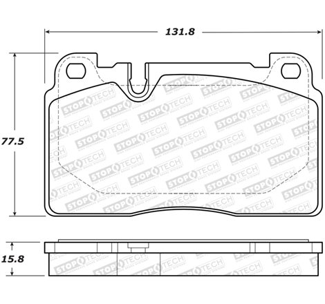 StopTech 07-15 Adui Q7 Street Performance Front Brake Pads