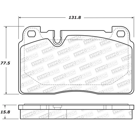 StopTech 07-15 Adui Q7 Street Performance Front Brake Pads