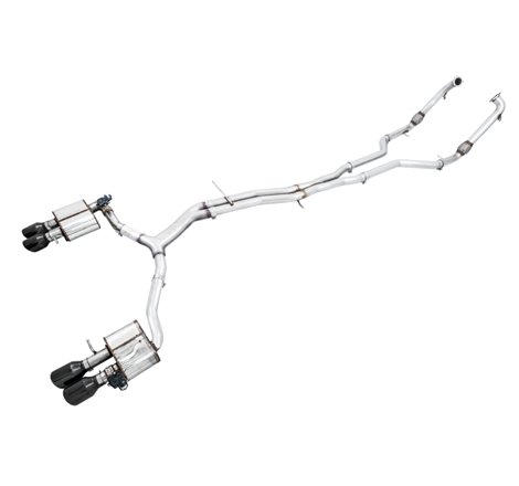 AWE Tuning Audi B9 S5 Sportback SwitchPath Exhaust - Non-Resonated (Black 102mm Tips)