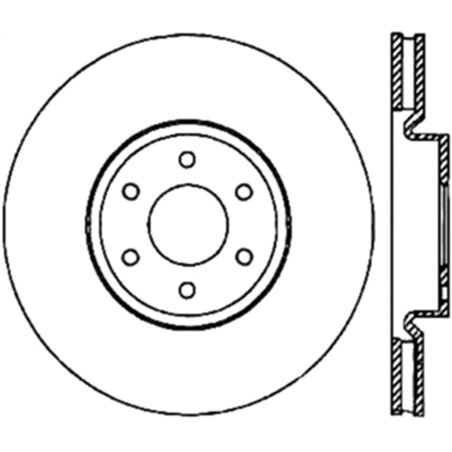 StopTech Sport Slotted (CRYO) 05-18 Nissan Frontier Front Right Slotted Rotor