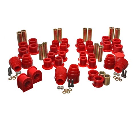 Energy Suspension 00-04 Ford Excursion 4WD Red Hyper-flex Master Bushing Set