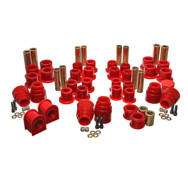 Energy Suspension 00-04 Ford Excursion 4WD Red Hyper-flex Master Bushing Set