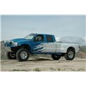 N-Fab Nerf Step 99-16 Ford F-250/350 Super Duty Crew Cab 8ft Bed - Gloss Black - Bed Access - 3in