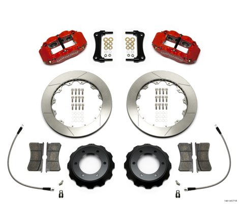 Wilwood Narrow Superlite Red 6R Front Kit 12.88in Slotted Rotor w/ Lines 05-15 Toyota Tacoma