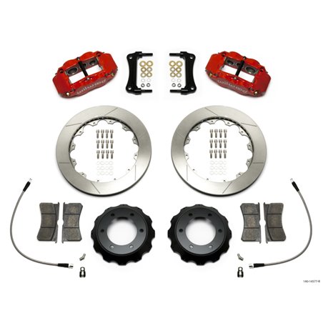 Wilwood Narrow Superlite Red 6R Front Kit 12.88in Slotted Rotor w/ Lines 05-15 Toyota Tacoma