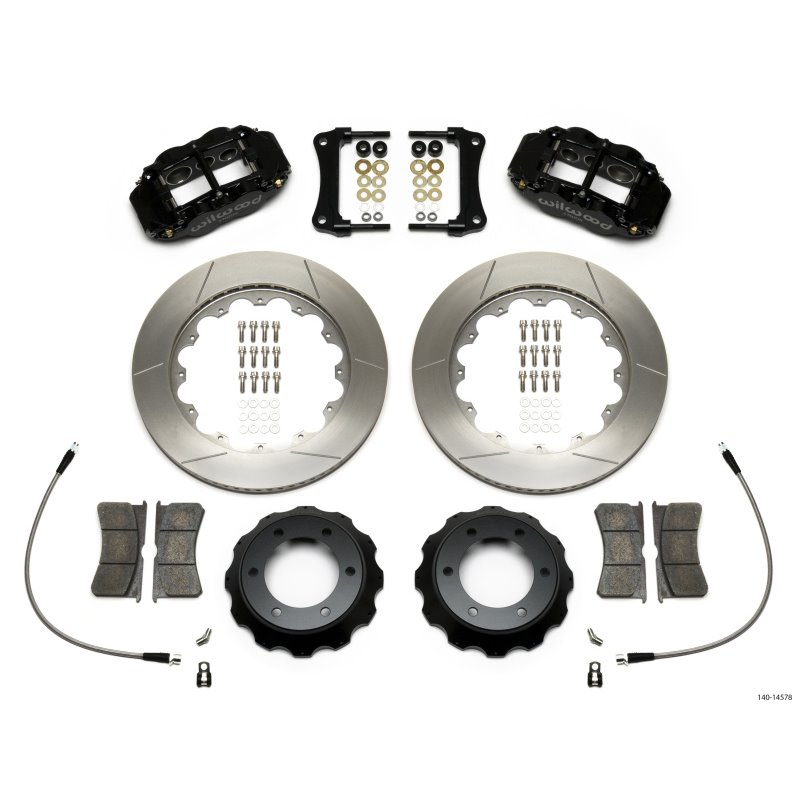 Wilwood Narrow Superlite 6R Front Kit 14in Slotted Rotor w/ Lines 05-15 Toyota Tacoma