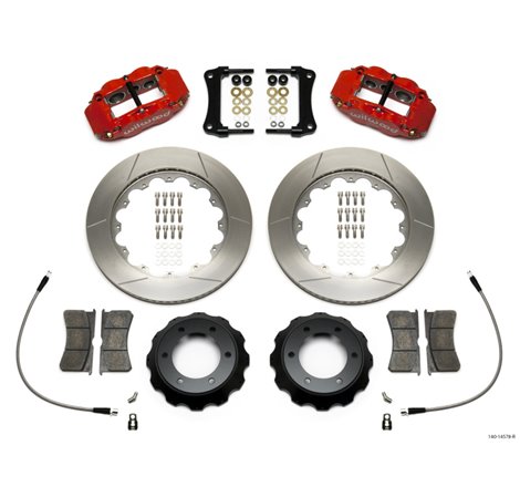 Wilwood Narrow Superlite Red 6R Front Kit 14in Slotted Rotor w/ Lines 05-15 Toyota Tacoma