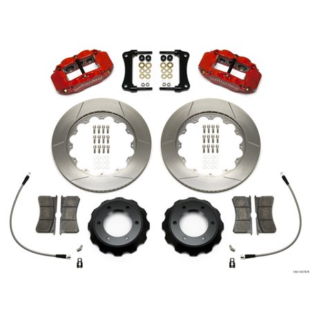 Wilwood Narrow Superlite Red 6R Front Kit 14in Slotted Rotor w/ Lines 05-15 Toyota Tacoma