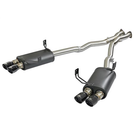 aFe MACH Force-Xp 2-1/2in 304 SS Cat-Back Exhaust w/ Black Tips 05-08 BMW Z4 M Coupe (E86) L6 3.2L