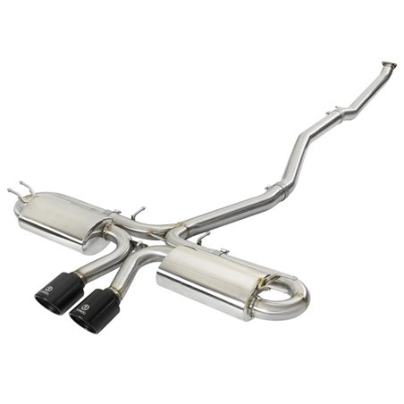 aFe Takeda 3in 304 SS Cat-Back Exhaust w/ Dual Center Black Tips 17+ Honda Civic Si (2dr) I4 1.5L