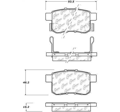 StopTech Sport Performance 11-17 Honda Accord Rear Brake Pads